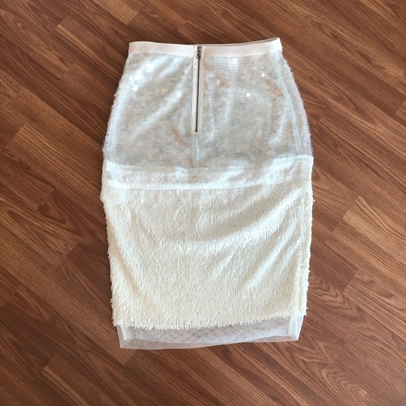 BCBGMAXAZRIA Cristal Mixed Sequin Pencil Skirt - Picture 10 of 16